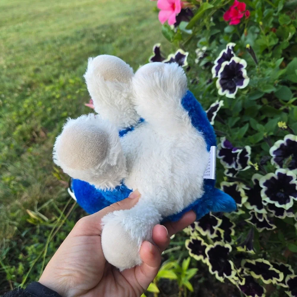 Fiesty pets William Mark Blue and White Stuffed plush toy